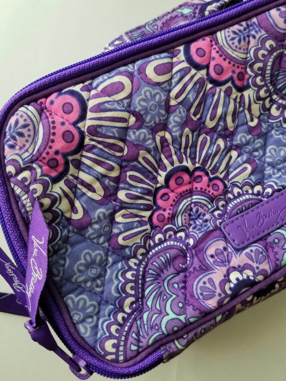 ❗Vera Bradley Purple Pink Floral Cosmetics Case❗